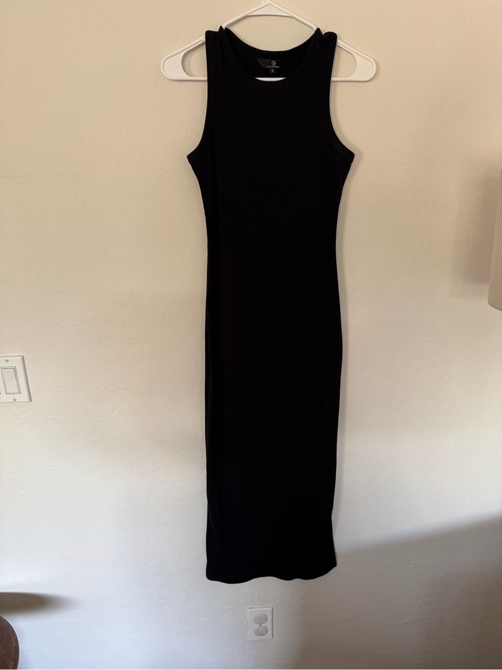 Classic Black Tank Midi Dress - small